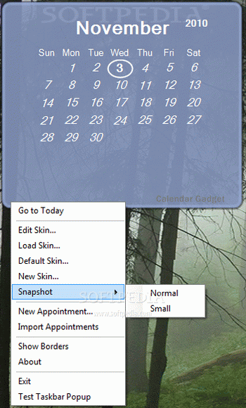 Calendar Gadget