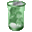 Green Glass Recycle Bin icon