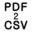 Portable PDF2CSV icon