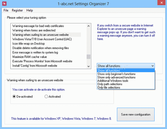 1-abc.net Settings Organizer Crack + Serial Key Download 2024