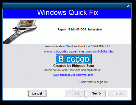 16-bit MS-DOS Subsystem Error Quick Fix Crack + Serial Number Download 2024