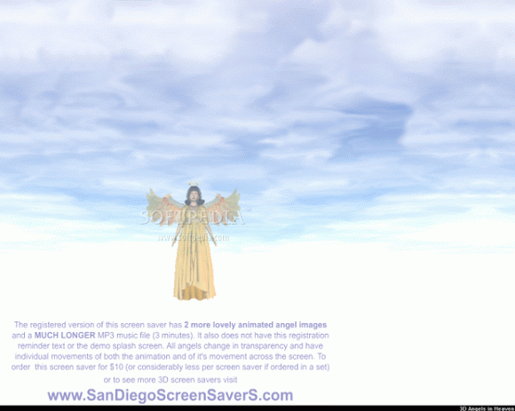 3D Angels in Heaven Screensaver Crack With Keygen 2024