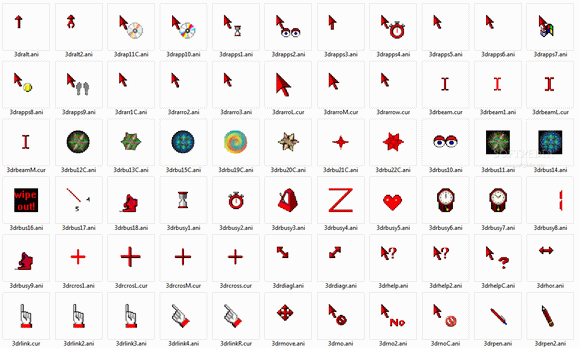 3D Red Animated Cursors Crack With Serial Number Latest 2024