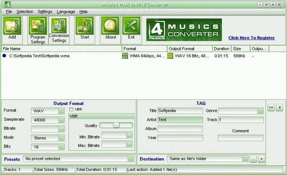 4Musics WMA to WAV Converter Crack + Keygen Download