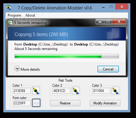 7 Copy/Delete Animation Modder Crack + License Key