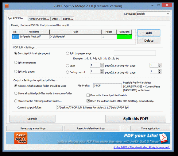 7-PDF Split & Merge Portable Crack + Serial Key Download 2022