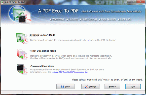 A-PDF Excel to PDF [SOFTPEDIA EXCLUSIVE DISCOUNT: 10% OFF!] Serial Number Full Version