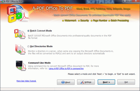 A-PDF Office to PDF [SOFTPEDIA EXCLUSIVE DISCOUNT: 10% OFF!] Crack With Serial Number Latest