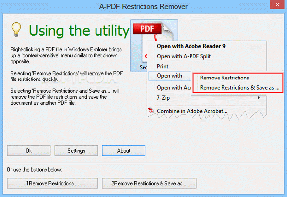 A-PDF Restrictions Remover Crack + Keygen (Updated)