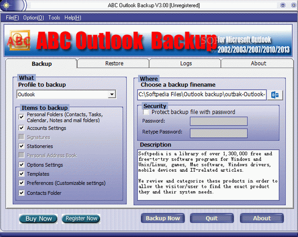 ABC Outlook Backup Crack With License Key 2024