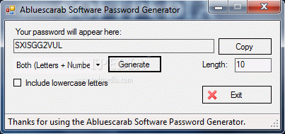 Abluescarab Software Password Generator Keygen Full Version