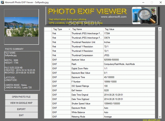 Abonsoft Photo EXIF Viewer Crack With Activator 2024
