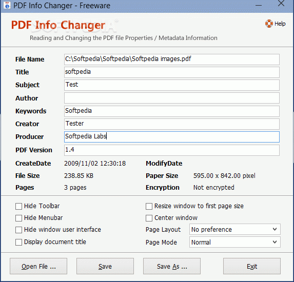 Adept PDF Info Changer Crack With License Key Latest