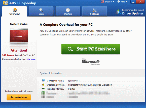 ADV PC Speedup Crack With Serial Number
