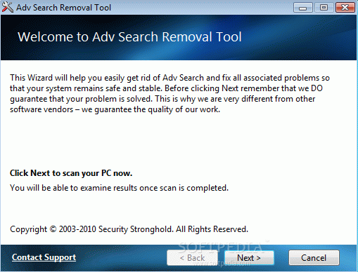 Adv Search Removal Tool Crack + Serial Key
