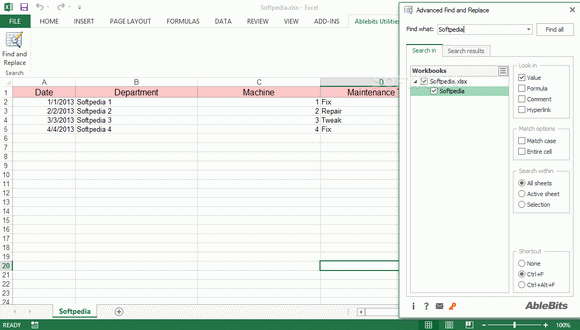 Advanced Find and Replace for Microsoft Excel Keygen Full Version