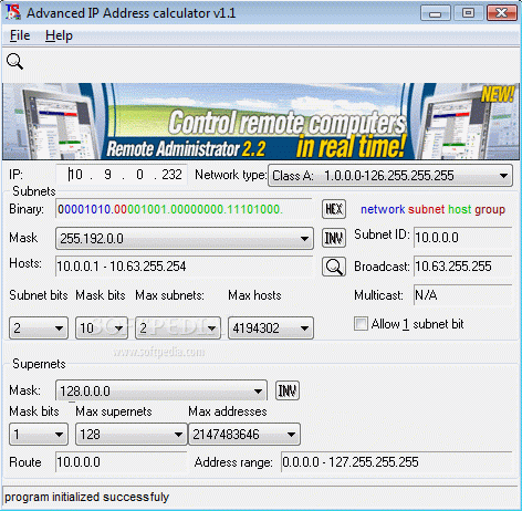 Advanced IPAddress Calculator Crack Full Version