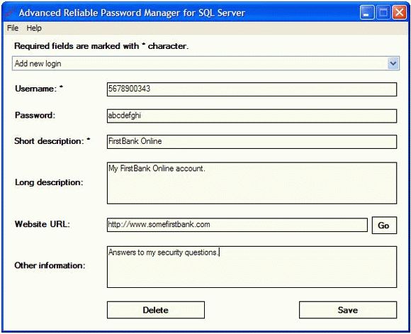 Advanced Reliable Password Manager for SQL Server Crack Plus Serial Number