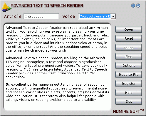 Advanced Text to Speech Reader Crack + Serial Number Updated