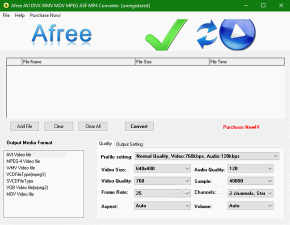 Afree AVI DIVX WMV MOV MPEG ASF MP4 Converter Crack + License Key (Updated)
