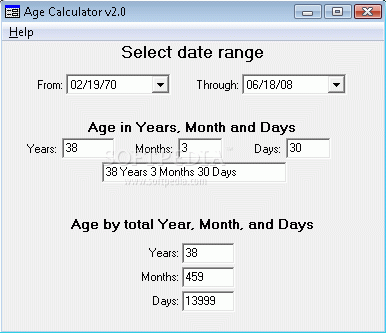 Age Calculator Crack & Serial Number
