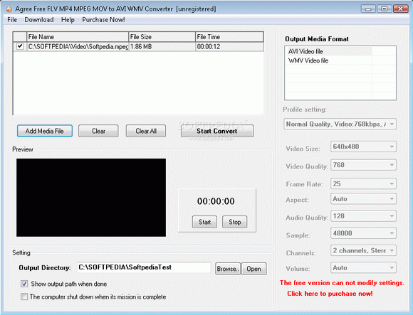 Agree Free FLV MP4 MPEG ASF MOV to AVI WMV Converter Crack + Serial Number Download