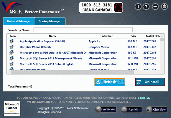 Akick Perfect Uninstaller Crack With Serial Number Latest