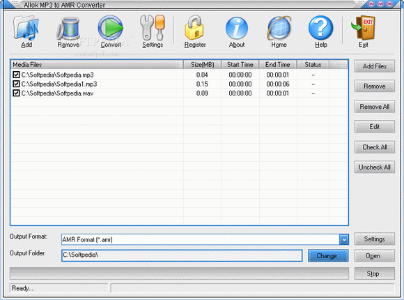 Allok MP3 to AMR Converter