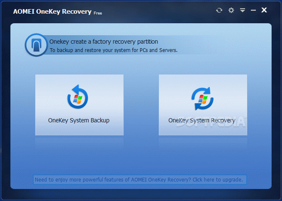 AOMEI OneKey Recovery Free Serial Key Full Version