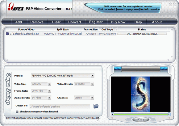 Apex PSP Video Converter Crack With License Key