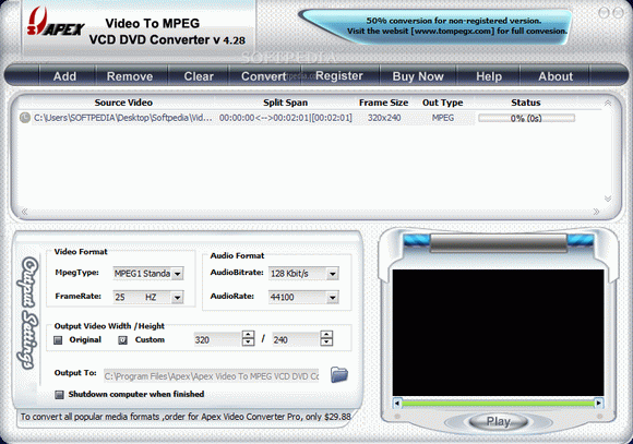 Apex Video To MPEG VCD DVD Converter Crack + Keygen