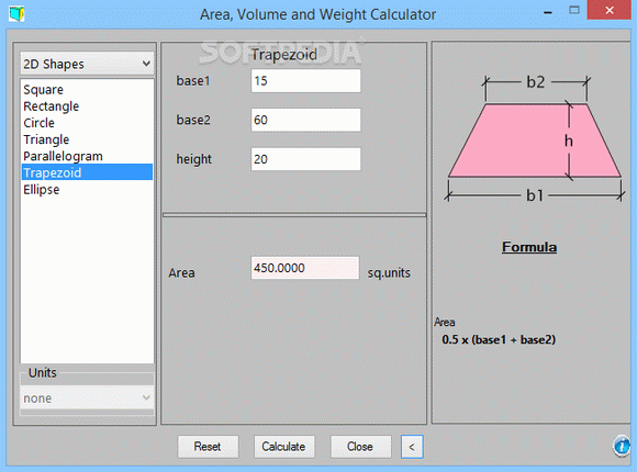 Area, Volume and Weight Calculator Crack + Activator Updated