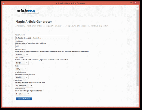 ArticleVisa Magic Article Generator Crack + Activator Download