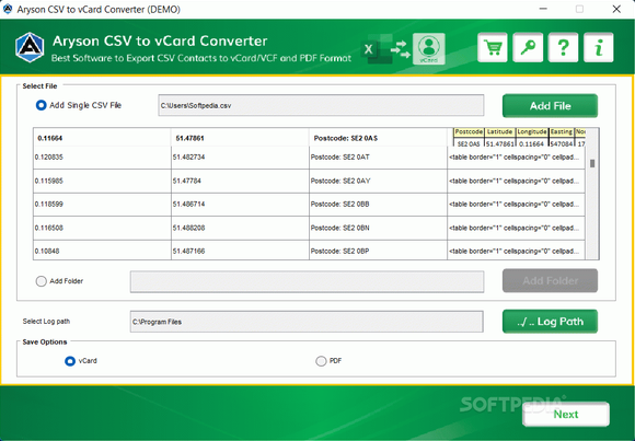 Aryson CSV to vCard Converter Activator Full Version