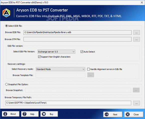 Aryson EDB to PST Converter Crack + Activation Code Updated