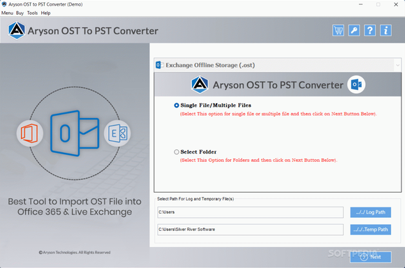 Aryson OST to PST Converter Crack + Keygen Download 2024