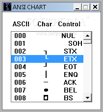 ASCII Chart Crack + Serial Number