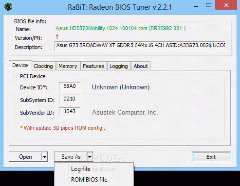 ATi Radeon BIOS Tuner (RaBiT) Crack With Activator 2024