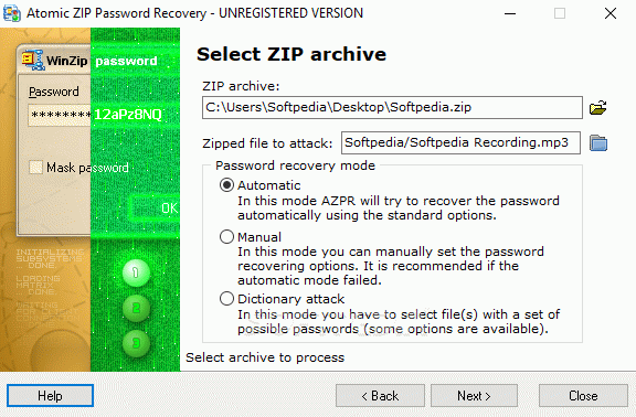 Atomic ZIP Password Recovery Crack + Activator Download