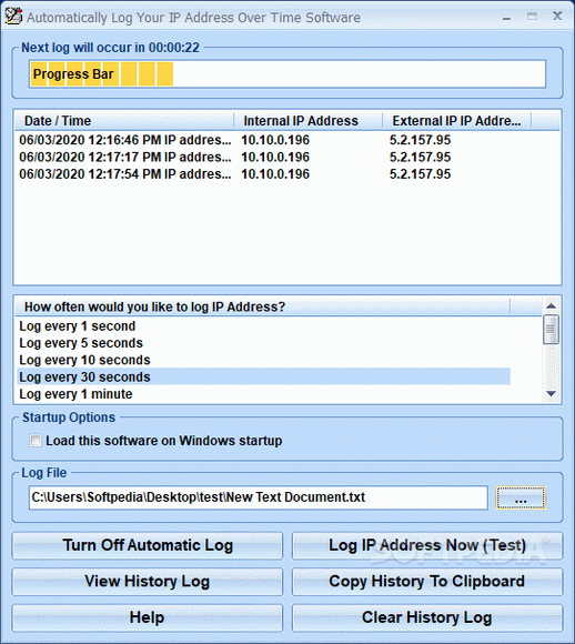 Automatically Log Your IP Address Over Time Software Crack + Activator Updated