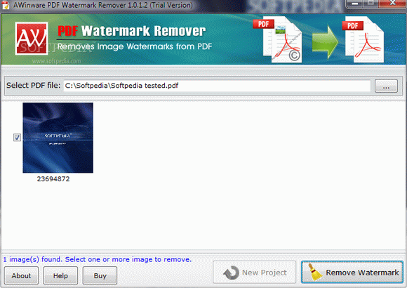 AWinware PDF Watermark Remover Crack With License Key Latest