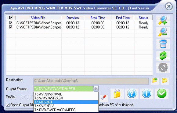 Aya AVI DVD MPEG WMV FLV MOV SWF Video Converter SE Crack & Activation Code