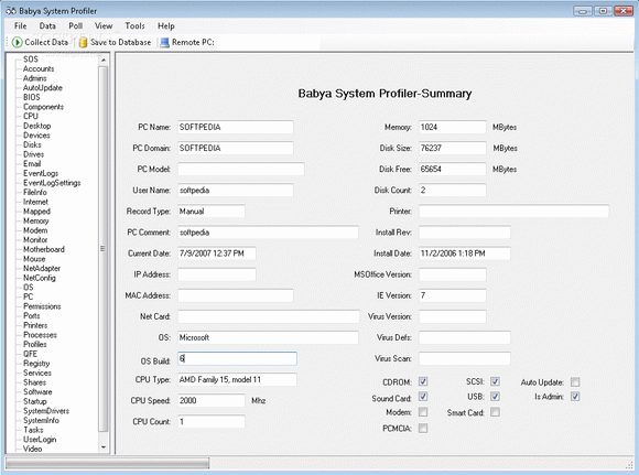Babya System Profiler Professional Serial Number Full Version