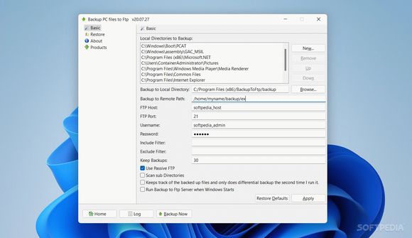 Backup PC files to Ftp Crack & Activation Code