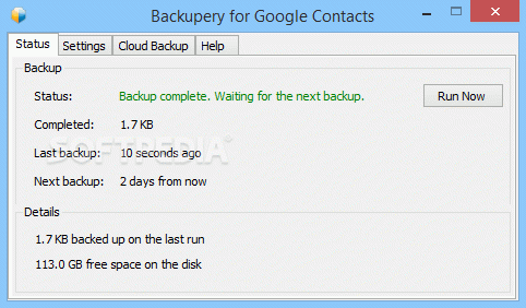 Backupery for Google Contacts Crack With Activator
