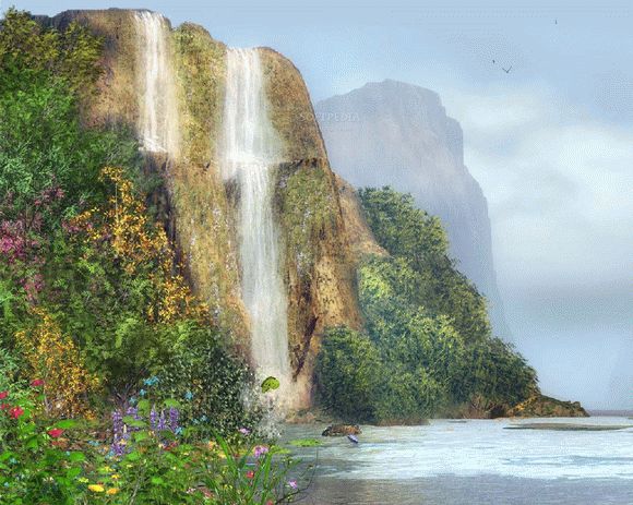 Bay near the Waterfall - Animated Screensaver Crack + Activator Download 2024