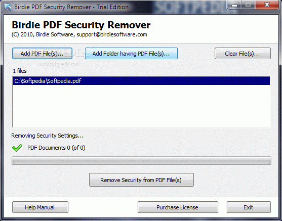 Birdie PDF Security Remover Crack + Activation Code Updated