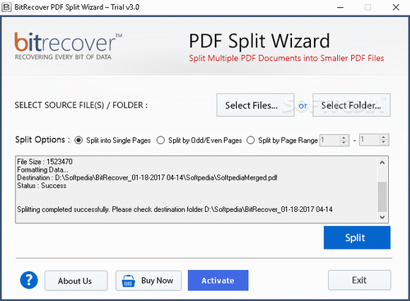 BitRecover PDF Split Wizard Crack With Activator