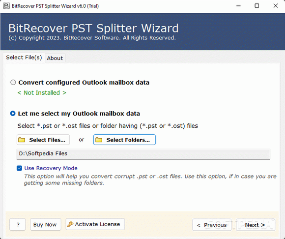 BitRecover PST Splitter Wizard Crack With Serial Key