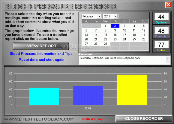 Blood Pressure Recorder Crack + Serial Number Updated